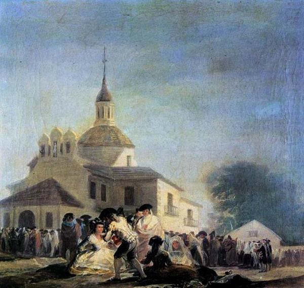 Pilgrimage to the Church of San Isidro, Francisco de goya y Lucientes